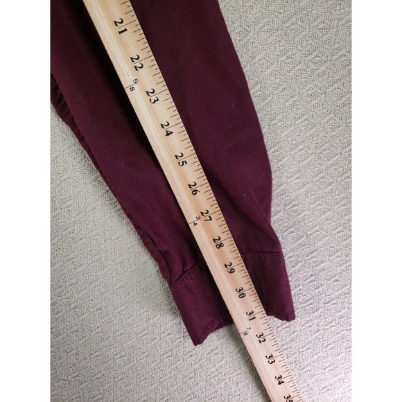 Guess Shirt Mens XL Purple Long Sleeve Button‎ Up Double Pocket Casual Wear - Picture 7 of 9